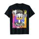 Disney Donald Duck Face Portrait Abstract Background T-Shirt