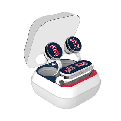 "Boston Red Sox Stripe Design Wireless Earbuds"