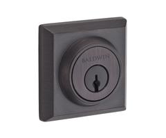 Baldwin SC.TSD.SMT Traditional Square SmartKey Single Cylinder Keyed Entry Deadb Venetian Bronze