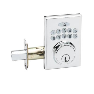 Copper Creek DBF3410 Fashion Keyless Entry Single Cylinder Electronic Deadbolt Polished Stainless