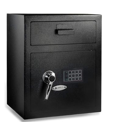 AdirOffice 1.1 cu. ft. Steel Digital Depository Safe with Digital keypad, Black