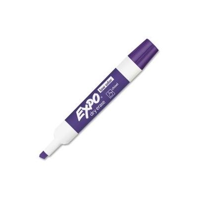 Expo Dry Erase Marker,Marker Point Style: Chisel - Ink Color: Purple - 12 / Dozen