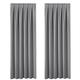 Curtains 90 Drop - Pencil Pleat Top Light Blocking Window Treatments Curtain Panels Large for Bedroom/Living Room Sliding Glass Door, 2 Pieces, 90 inch Width x 90 inch Drop, Grey