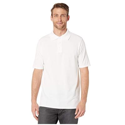 Hanes FreshIQtm X-Temp(r) Pique Polo (White) Men's Clothing