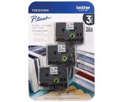 Brother P-Touch Laminated Tape for Brother Label Makers- 3 Pack