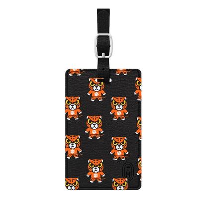 "Clemson Tigers Black Mascot Tokyodachi Luggage Tag"
