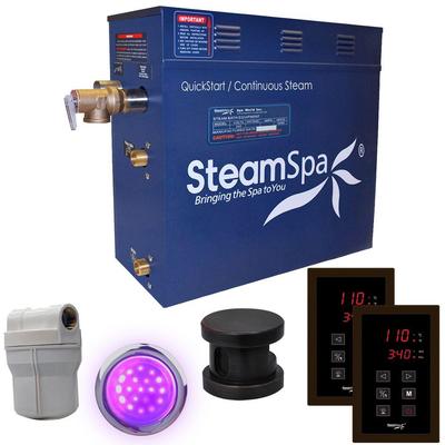 SteamSpa Royal 6kW QuickStart Steam Bath Generator Package in Polished Oil Rubbed Bronze