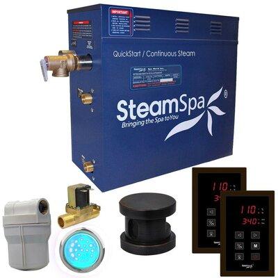 Steam Spa Royal 4.5 kW QuickStart Steam Bath Generator Package with Built-in Auto Drain RYT450 Finis