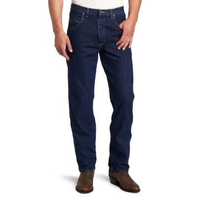 Wrangler Men's Big Rugged Wear Relaxed Fit Jean, Antique Navy, 44x32