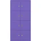 BISLEY Armoire à casiers LateralFile™, 8 casiers hauteur 375 mm, parme