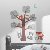 Bedtime Originals Woodland Friends w/ Tree Wall Decal Vinyl in Gray | 25 H x 0.01 W in | Wayfair 234048