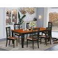 Darby Home Co Beesley Butterfly Leaf Rubberwood Solid Wood Dining Set Wood/Upholstered in Brown | 30 H in | Wayfair