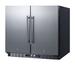 Summit Appliance 5.8 cu. ft. Convertible Mini Fridge w/ Freezer Stainless Steel in Gray | 31.5 H x 35.5 W x 25.13 D in | Wayfair FFRF36ADA