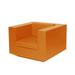 Vondom Vela - Resin Lounge Outdoor Chair - Basic Plastic in Orange | 28.25 H x 39.25 W x 39.25 D in | Wayfair 54023-ORANGE