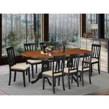 Lark Manor™ Ruhlman Butterfly Leaf Rubberwood Solid Wood Dining Set Wood/Upholstered in Brown | 30 H in | Wayfair CF16AB10CE4F4BFFA88D6A8789700927