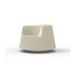 Vondom Roulette Lacquered Swivel Patio Chair Plastic in Gray/White/Brown | 26.75 H x 36.5 W x 36.5 D in | Wayfair 61002F-ECRU