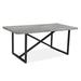 Gracie Oaks Cornelie Dining Table Wood/Metal in Gray/Black | 30 H x 35 W x 59 D in | Wayfair 1E74139D566E4867A1639C0E15FAFF56