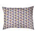 Tucker Murphy Pet™ Chen Skyscrapers Pattern Outdoor Dog Pillow Polyester in Orange/Blue | 7 H x 50 W x 15.25 D in | Wayfair