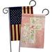 Breeze Decor Flower Cross Impressions Decorative 2-Sided Polyester 13 x 19 in. Garden Flag in Brown | 13 H x 13 W in | Wayfair