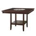 Red Barrel Studio® Counter Height Solid Wood Dining Table Wood in Brown | 35.5 H x 47.8 W x 47.8 D in | Wayfair 595B019471EB4335BC870C3933E5CADA