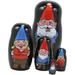 Rosalind Wheeler 5 Piece Lexington Mr & Mrs Gnomes w/ Family Figurine Set Resin, Wood in Black | 4.5 H x 2.25 W x 2.25 D in | Wayfair