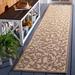 Brown/White 28 x 0.25 in Area Rug - Winston Porter Herefordshire Floral Natural/Brown Indoor/Outdoor Area Rug | 28 W x 0.25 D in | Wayfair