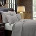 Gracie Oaks Boonsboro Linen Cotton Diamond Modern Rustic 3 Piece Quilt Set Linen in Gray | Full/Queen Quilt + 2 Standard Shams | Wayfair