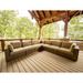 Foundry Select 7 Piece Sectional Seating Group w/ Sunbrella Cushions Metal in Brown | Outdoor Furniture | Wayfair 085C93DEACDB442782EE257E4580E32A