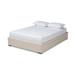 Latitude Run® Ahreanna Upholstered Low Profile Storage Platform Bed Metal in Brown | 13.2 H x 62.6 W x 85.2 D in | Wayfair