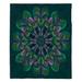 World Menagerie Liela Quilted Flower Ocean Throw Polyester in Green | 68 W in | Wayfair 3D9F3B9C6144411FB79152EF84FA4759