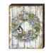 Ophelia & Co. Glenwood Succulent Wreath by Dona Gelsinger Wood Block Wood in White | 36 H x 7 W x 1 D in | Wayfair B8EE689835F04AE38D4010C828AE5D34