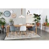 Zuiver 7 Piece Dining Set Wood/Plastic/Acrylic in Brown | 30" H x 94" L x 35" W | Wayfair Composite_617BBF61-50C0-4561-A11C-DF21473F99FA_1585660021