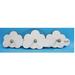 Gracie Oaks Cloud Wood 3 Hook Wall Décor in Blue | 5 H x 18.88 W x 2.75 D in | Wayfair 0C01FD3CD37F4813B6E00BDC36A9E5B5