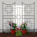 Latitude Run® Alarah Iron Gothic Trellis Extender Iron/Metal in Black/Gray | 48 H x 18 W x 1 D in | Wayfair FT-24