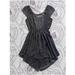 American Eagle Outfitters Dresses | Ae Gathered Waist V Neck Sleeveless Chiffon Dress | Color: Black/Gray | Size: Xxs