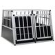 Tidyard Dog Cage with Double Door Heavy Duty 94x88x69 cm