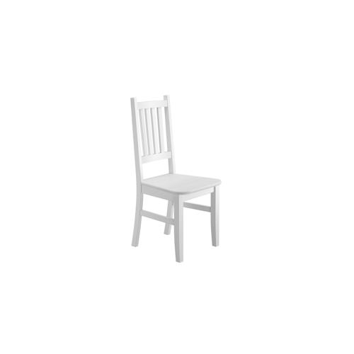 Weißer Stuhl Eris Küchenstuhl Massivholzstuhl Esszimmerstuhl Kiefer 90.71-01 W