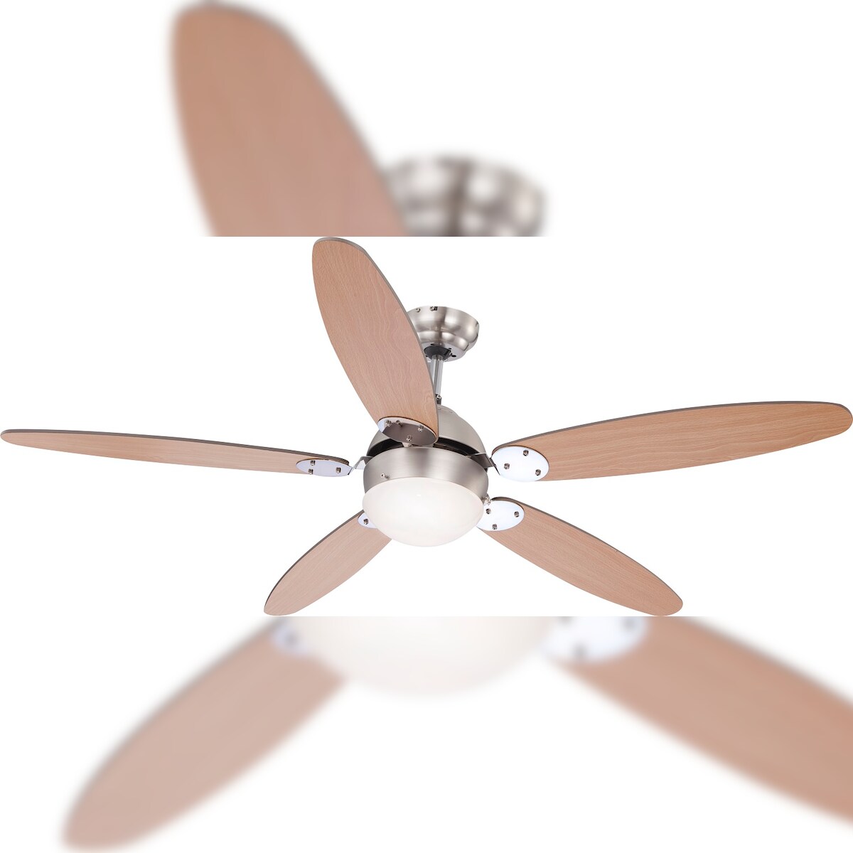 Globo Lighting Deckenventilator Azura 132 cm mit Licht und Zugketten 132 Image