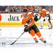 Claude Giroux Philadelphia Flyers Unsigned Orange Jersey Skating Photograph