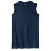 Men's Big & Tall Shrink-Less™ Longer-Length Lightweight Muscle Pocket Tee by KingSize in Navy (Size 4XL) Shirt