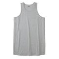 Men's Big & Tall Shrink-Less™ Lightweight Longer-Length Tank by KingSize in Heather Grey (Size 6XL) Shirt