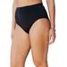 Plus Size Women's Classic Swim Brief with Tummy Control by Swim 365 in Black (Size 32) Swimsuit Bottoms