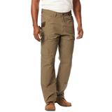 Men's Big & Tall Ripstop Cargo Pants by Wrangler in Bark (Size 48 30)
