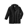 Men's Big & Tall Toggle Parka Coat by KingSize in Black (Size 7XL)