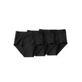 Men's Big & Tall Classic Cotton Briefs 3-Pack by KingSize in Black (Size 8XL) Underwear