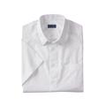 Men's Big & Tall KS Signature Wrinkle-Free Short-Sleeve Dress Shirt by KS Signature in White (Size 18 1/2)