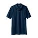 Men's Big & Tall Longer-Length Shrink-Less™ Piqué Polo Shirt by KingSize in Navy (Size XL)