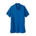 Men's Big & Tall Longer-Length Shrink-Less™ Piqué Polo Shirt by KingSize in Royal Blue (Size XL)