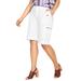 Plus Size Women's Cargo Shorts by Roaman's in White (Size 24 W)
