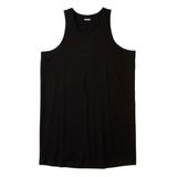 Men's Big & Tall Shrink-Less™ Lightweight Longer-Length Tank by KingSize in Black (Size XL) Shirt